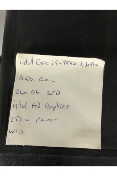 KASA DAGMOR OFİS VE ÖĞRENCİ PC İ5 3 8GB 240 GB görseli