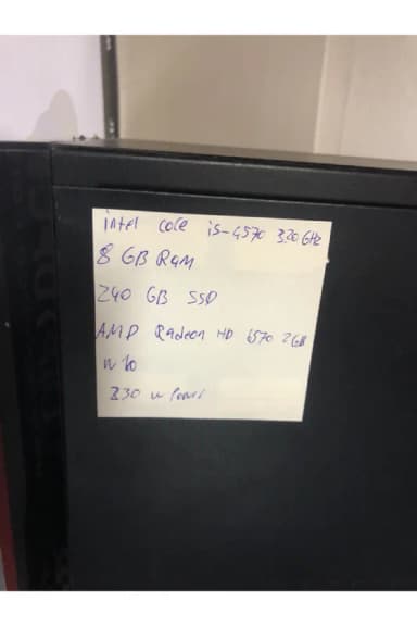 KASA ASUS VENTO OFİS ÖĞRENCİ VE GİRİŞ SEVİYESİ OYUNCU PC İ5 4 8 GB 240 GB HD6570 2 GB VGA görseli