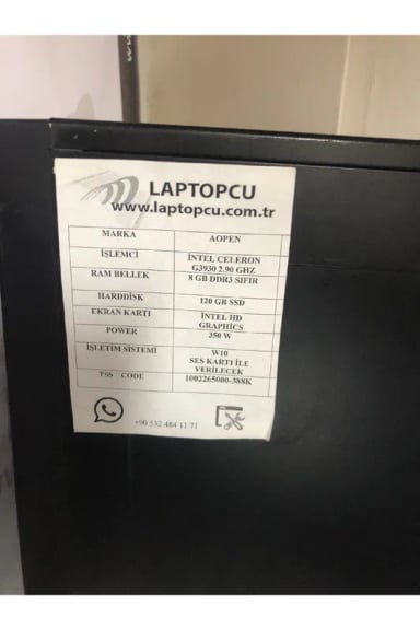Bild von KASA AOPEN OFİS VE ÖĞRENCİ PC CELERON 3930 8GB 120 GB İNTEL HD