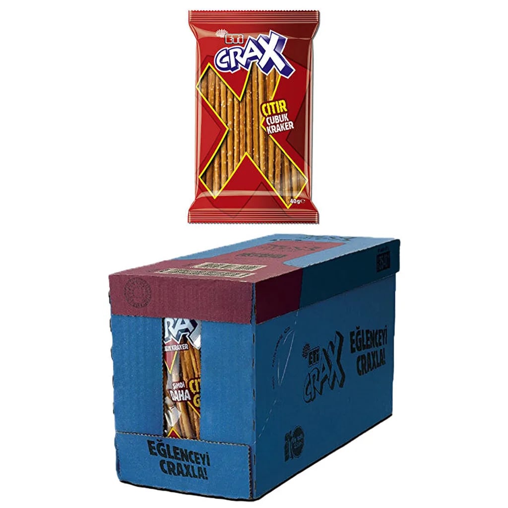 Eti Crax Sade Çubuk Kraker 40 g x 34'lü