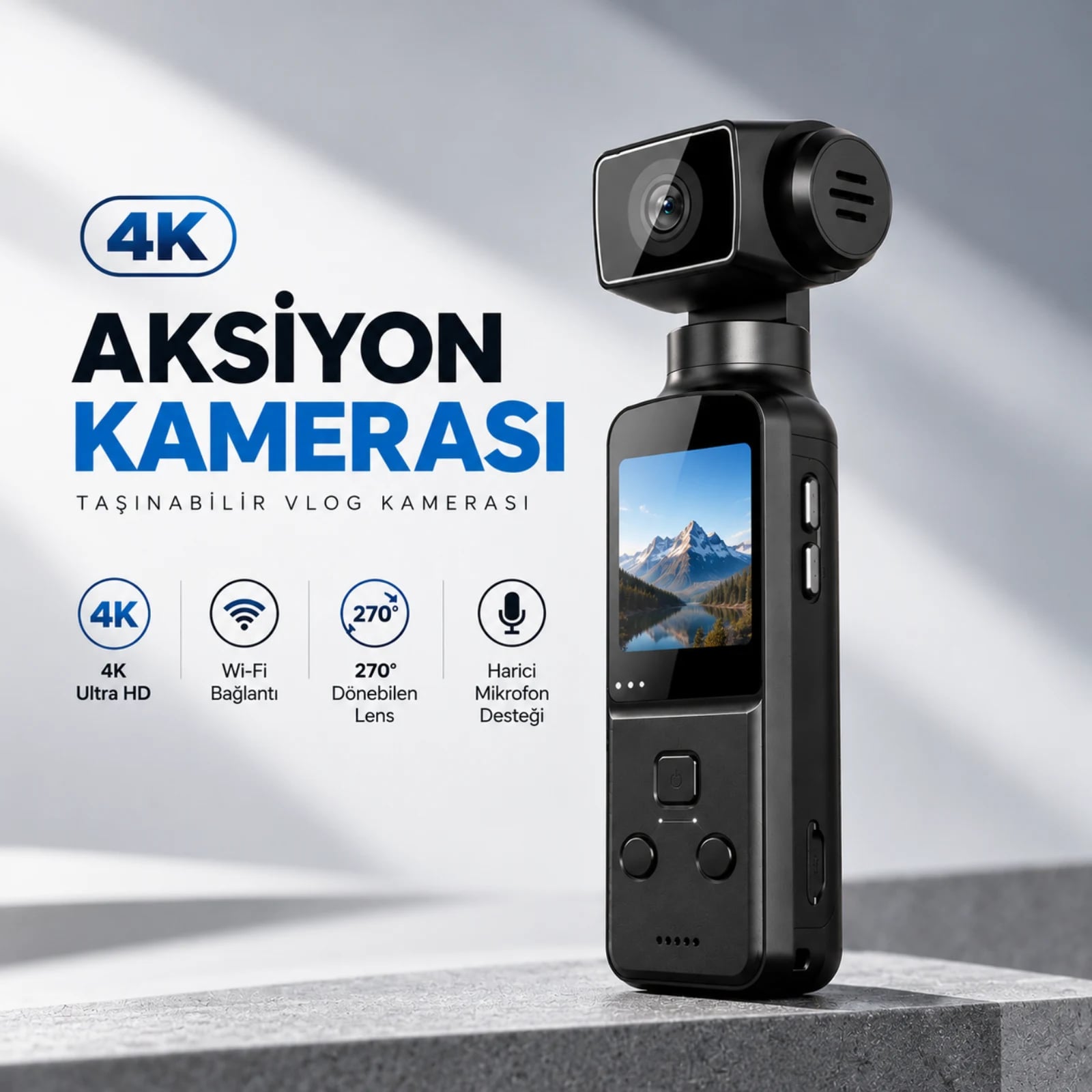 Aksiyon Kamera 4K